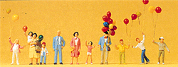 Preiser 24659 HO Selling Balloons
