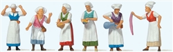 Preiser 24760 HO Medieval Festival #1 Women Pkg 6