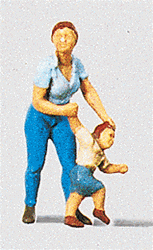 Preiser 28023 HO Individual Figure Pedestrians Mother w/Child