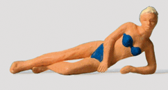 Preiser 28073 HO Individual Figures Recreation & Sports Reclining Female Swimmer