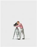 Preiser 28086 HO Individual Figure Working People Camera Man w/Movie Camera