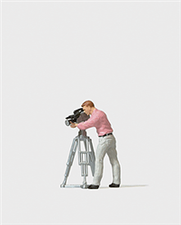 Preiser 28086 HO Individual Figure Working People Camera Man w/Movie Camera