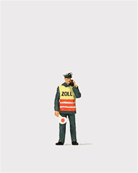 Preiser 28100 HO Individual Figure Customs Officer Wearing Safety Vest