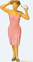 Preiser 28120 HO  Individual Figure People Working Styling Her Hair