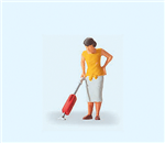 Preiser 28141 HO People At Home Woman w/Vacuum Cleaner