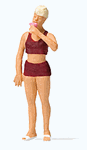 Preiser 28163 HO Woman Eating Ice Cream