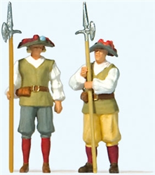 Preiser 28222 HO Gate Guards in Medieval Dress Pkg 2