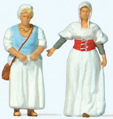 Preiser 28224 HO Market Women in Medieval Dress Pkg 2