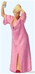 Preiser 28229 HO Woman Using Hairspray Individual Figure