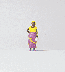 Preiser 29047 HO Individual Figure Pedestrian African Woman