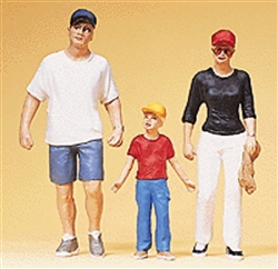 Preiser 45106 G Pedestrians Young Family