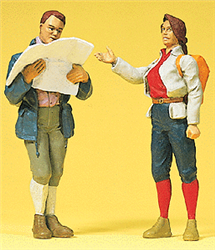 Preiser 45119 G Pedestrians Standing Hikers
