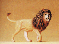 Preiser 47503 1/25 Wild Animal Figures Lion Standing