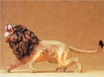Preiser 47504 1/25 Wild Animal Figures Lion Charging w/Teeth Bared
