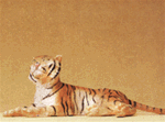 Preiser 47510 1/25 Wild Animal Figures 1/25 Scale Tiger Lying Down