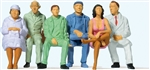 Preiser 63200 1/32 Seated Passengers Set #1 pkg 6
