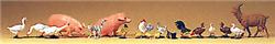 Preiser 65326 O Animals Assorted, Small pkg(19)