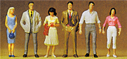 Preiser 72400 1/72 Figures Standing People Pkg 6