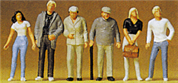Preiser 72401 1/72 Figures Standing pkg(6)