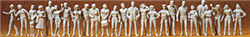 Preiser 72512 Unpainted Figures 1/72 People Standing and Walking pkg 26