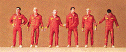 Preiser 74009 1/100 People Working 1:100 Scale Mechanics Pkg 6