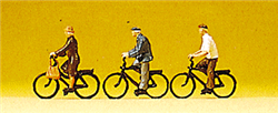 Preiser 75013 TT Recreation & Sports; 1:120 TT Scale Bike Riders on Bicycles