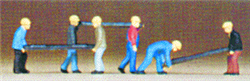 Preiser 79034 N Railroad Personnel Track Gang w/Ties pkg 6