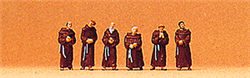 Preiser 79045 N Community People Franciscan Friars pkg 6