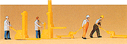 Preiser 79082 N People Working warehouse Men