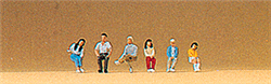 Preiser 79083 N Pedestrians Youth Sitting pkg 6