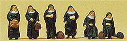 Preiser 79128 N People Working Nuns with Luggage pkg 6