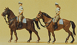 Preiser 79138 N People Working German Mounted Police In Summer Uniform