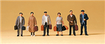 Preiser 79143 N Passengers Travelers w/Luggage