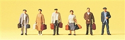 Preiser 88540 Z Pedestrians Travelers w/Luggage