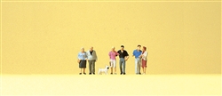 Preiser 88555 Z Pedestrians Couples w/Dog pkg 6