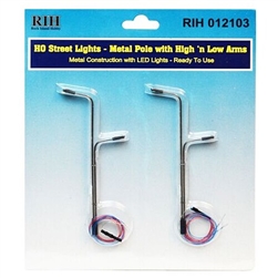 Rock Island Hobby 12103 HO Street Light High / Low Arms