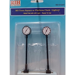 Rock Island Hobby 12201 HO Platform Clock Lighted
