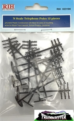 Rock Island Hobby 23100 N Telephone Poles (12)