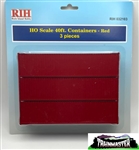 Rock Island Hobby 32103 HO 40' Container Red