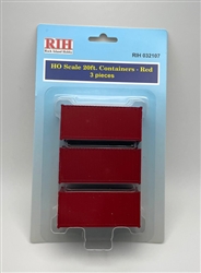 Rock Island Hobby 32107 HO 20' Container Red (3)
