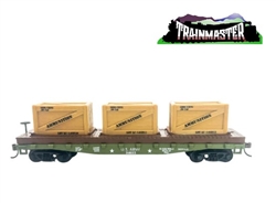Rock Island Hobby 032211 HO US Army 40' Flat W Crate