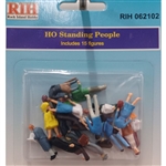 Rock Island Hobby  62102 HO Standing People (14)