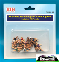 Rock Island Hobby  62106 HO Swimming Figures