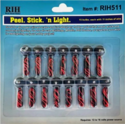 Rock Island Hobby  511 Peel Stick N Light 15Pc