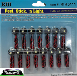 Rock Island Hobby  5111 Peel Stick N Light 15 LED