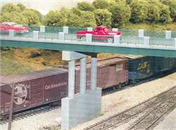 Rix 122 HO 50' Wrought Iron Highway Overpass w/Pier Kit