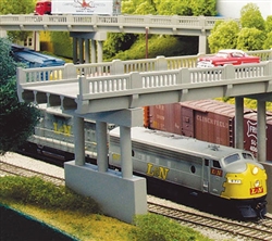 Rix 152 N 50' Highway Overpass w/Pier Kit