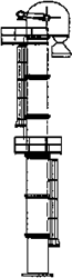 Rix 407 HO Grain Elevator Kit Scale Height: 90' 27.4m 628-407\