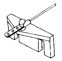 Rix 6 Pivoting Turnout Link Bracket