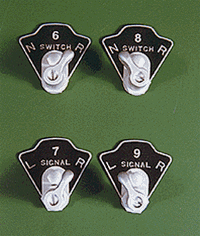 Rix 61 HO CTC Knob Set Kit Pkg 2